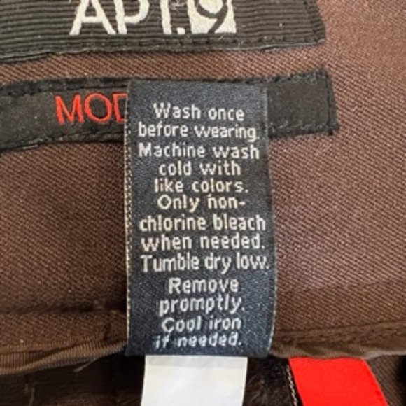 Apt 9 Modern Fit Women's Trousers 10 Brown - Picture 9 of 13